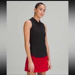 Lululemon | Quick Dry Sleeveless Polo Shirt | Black | Size 10 - SOLD OUT ONLINE